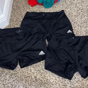 3 black adidas spandex